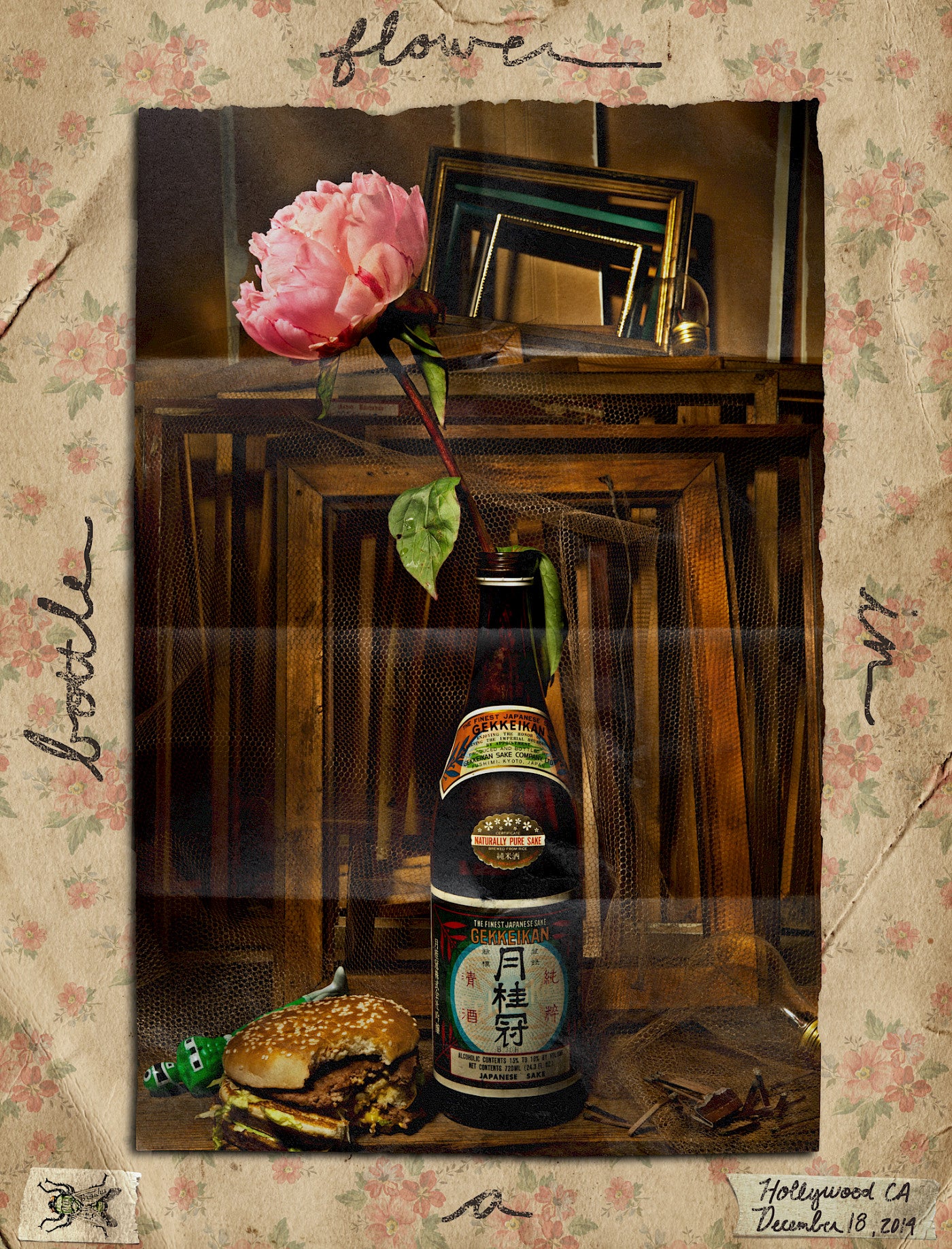Flower in a Bottle Poster- Beer