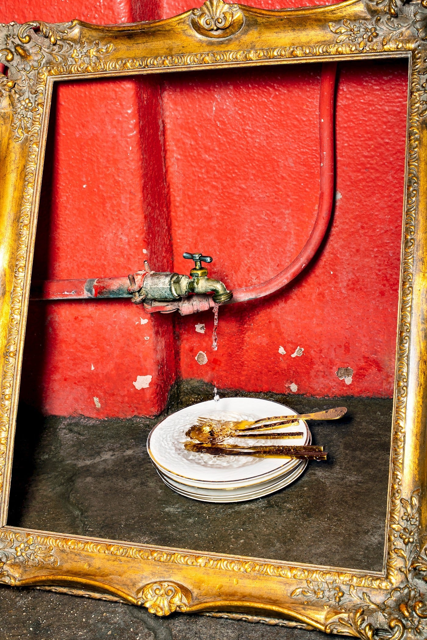 Man Woman Faucet- Frame