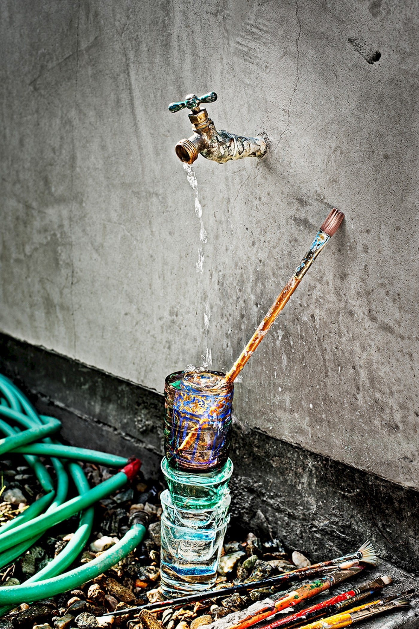 Man Woman Faucet- Burnside