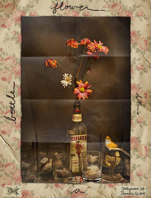 Flower in a Bottle- Poster Gin