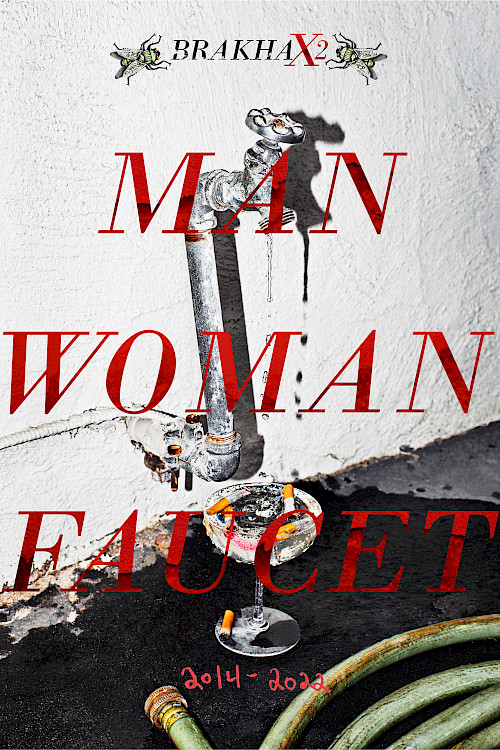Man Woman Faucet Poster